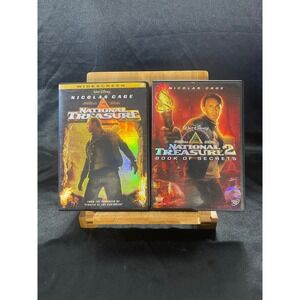 National Treasure 1 & 2 DVD Lot Nicolas Cage Disney Widescreen Book of Secrets